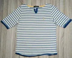 EASTBOY ボーダー 半袖 Tシャツ　Мのサムネイル