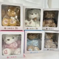 IMCA オリジナルグッズ クマぬいぐるみ テディベア 6個まとめ売りのサムネイル