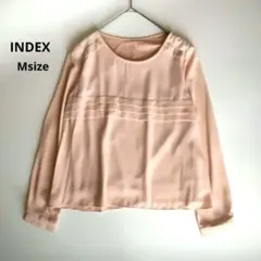 INDEX インデックス レディース M ピンク ブラウス さらっと 長袖のサムネイル