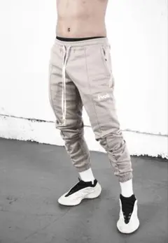 PVOT SBP SWEAT JOGGER PANTS (SAND BEIGE)