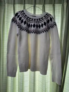 URBAN RESEARCH ホワイト ニットセーターのサムネイル