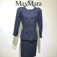 ヴィンテージ⭐︎MaxMara スカートセットアップ　サイズ9号　リネン100%
