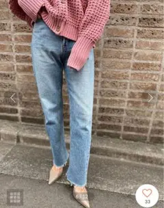 credona カットオフストレートデニム　サイズ0