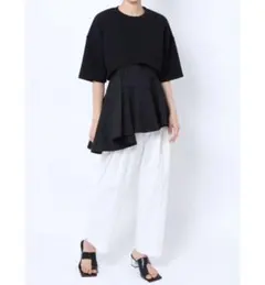 ELENDEEK ショート丈トップス & ノースリーブブラウス セットのサムネイル