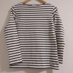 ORCIVAL ボーダー長袖カットソー ホワイト✕グレー サイズ2