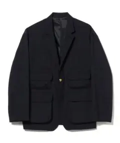 D*様 BEAMS 3ステップポケットブレザージャケット ネイビー Lサイズ