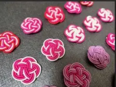 梅結び水引パーツ★20個&マグネット