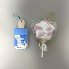 アイス型キーホルダー＆星型スクイーズキーホルダー 2点セット