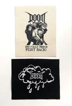 DOOM 布パッチ パンク ハードコア クラスト