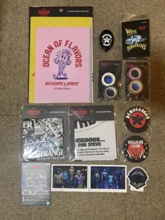 STRANGER THINGS 缶バッジ　ダスティン　スティーブ　セット ストレンジャーシングス 缶バッジ コミコン エンスカイ スティーブ