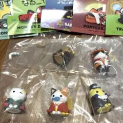 ニャンピース　ルフィ、ゾロ、ロー、エース、サボ　5点セット　ワンピース