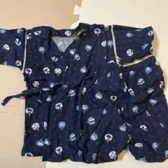 甚平 ネイビー 100