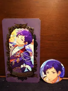 あんスタ 伏見弓弦 缶バッジ ミュージアムカード