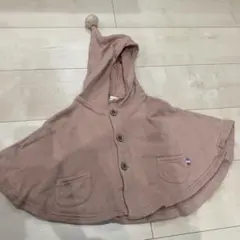 tete a teteのピンクのポンチョ
