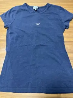 アルマーニ　ネイビー Tシャツ スワロフスキー風ロゴのサムネイル
