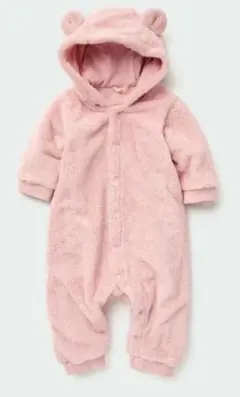 最終値下げ　ファーリーフリースオールインワン　長袖　ベビー服　ユニクロ