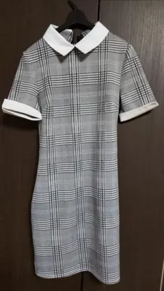値下げ中（美品）FOREVER 21 チェック柄 半袖ワンピース