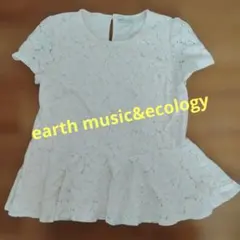 earth music&ecology レース 半袖 ペプラム トップスのサムネイル