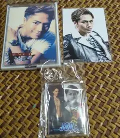 3代目JSB登坂広臣 卓上ミラー＆プロマイド＆キーホルダー3点セット⑧ 未使用