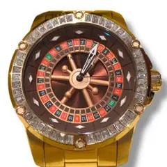 インビクタ Invicta 自動巻き時計 ルーレット　カジノ　 ゴールド　裏スケのサムネイル