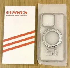 GUNWON iPhone16pro用ケース スタンド機能付 MagSafe対応