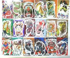 強力なご利益を招き、あらゆる厄災を祓う四聖獣の絵画4点セット』額縁 