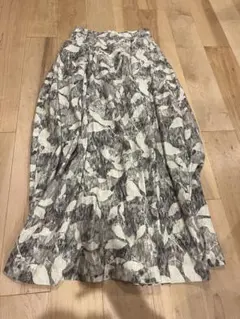 花柄ロングスカート