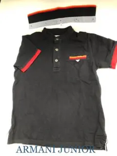 ARMANI JUNIOR ポロシャツ 襟取り外し可能 8A 130cm