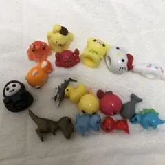 バスボール　キティ　恐竜　シナモンロール　しゃくれ恐竜　ポムポムプリン