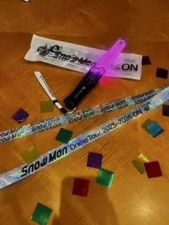 Snow Man Dome Tour 2025 2026 ON ペンライト　銀テ