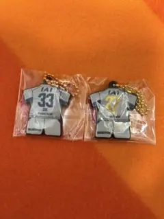 清水エスパルス 27番 針生選手 33番 土居選手 ラバーキーホルダー