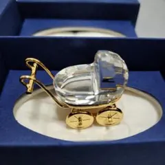 【新品】希少　Swarovski クリスタルベビーカー 置物　オブジェ　廃盤レア 2026年最新】スワロフスキー ベビーカーの人気アイテム - メルカリ