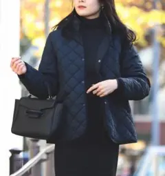 BEAMS HEART キルティング フードブルゾン　S