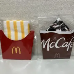マクドナルド　マックカフェ、フライドポテト ミニタオル　2個セット