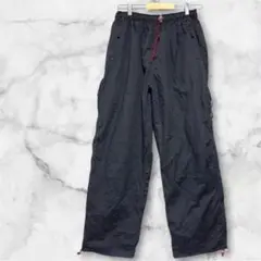 （株）アスティ　ブラックカーゴパンツ Lサイズ　軽量素材 赤い紐付き　美品