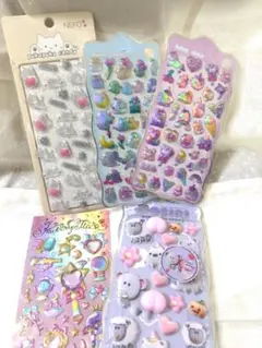 ３Ｄシール5点セット　①