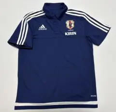 【日本代表／adidas】 半袖 ポロシャツ 移動着 (L)