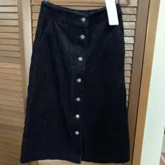 UNIQLO フロントボタン スカート M 69 ネイビー