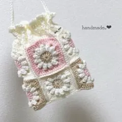 yukimama様 2点 おまとめ　巾着　ポーチ　編み物　ハンドメイド　ちいかわ