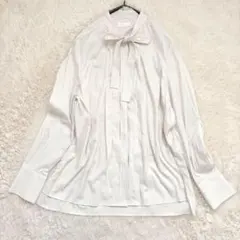 美品✨トゥモローランド　ボールジィ　洗える　ボウタイブラウス　シャツ　日本製のサムネイル