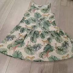 H&M 動物柄 ノースリーブワンピース 110cm