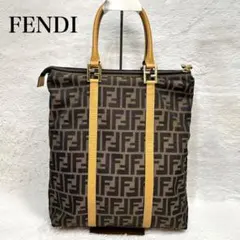 FENDI フェンディ ズッカ柄 トートバッグ FF金具 ブラウン イタリア製のサムネイル