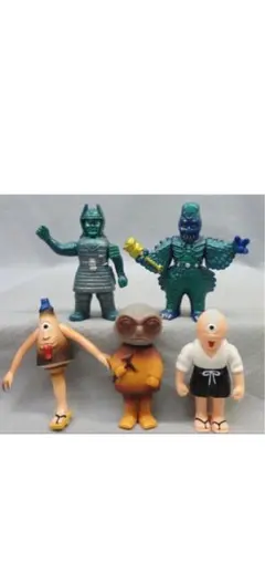 昭和レトロ当時物 映画ET パチソフビキーホルダー2種モンスター宇宙人