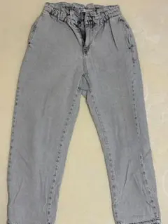 ZARA ライトグレー ストレートデニムパンツ EUR38