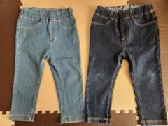 無印良品　デニムパンツ 80サイズ 2色セット