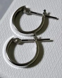 美品 PT900 フープピアス　プラチナ