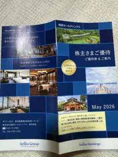 お得!西武ホールディングス 株主さまご優待券 2026年11月30日までのサムネイル
