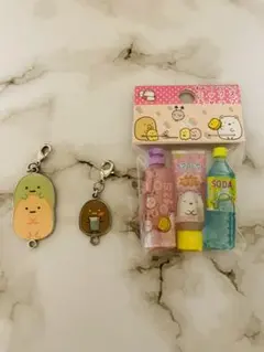 すみっこぐらし　えんぴつキャップ　チャーム　3個セット