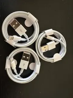 iPhoneホワイト Lightningケーブル 3本セット