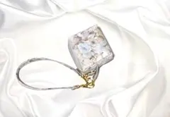 ミニBOXポーチ、ストラップ付き＊リバティラミネート